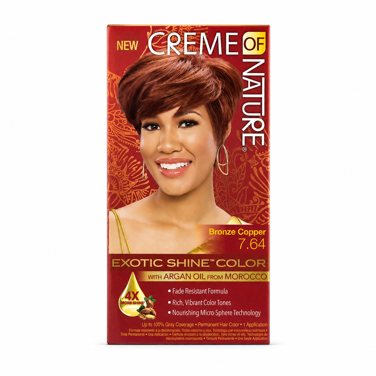 Creme Of Nature Exotic Shine Hair Color 7.64