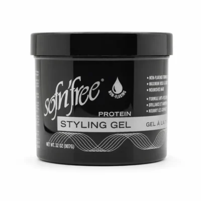 Sofn'free Non-Flocculent Protein Styling Gel Black 946ml