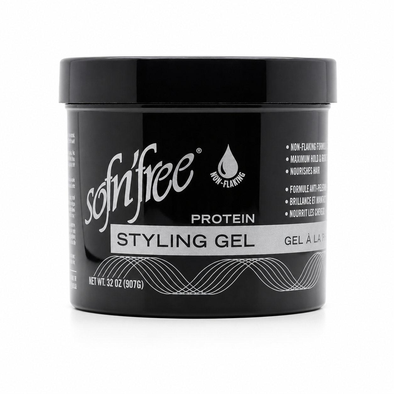 Sofn'free Non-Flaking Protein Styling Gel Black 946ml