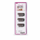Dreamfix Hair Clips for Extensions Clips 3.8cm Teeth/Dark Brown 3Pcs