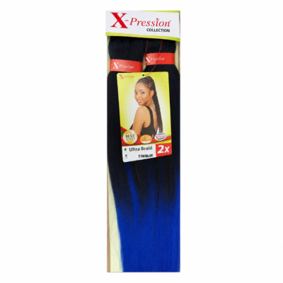 X-Pression Pre-Stretched Color T1B/Blue