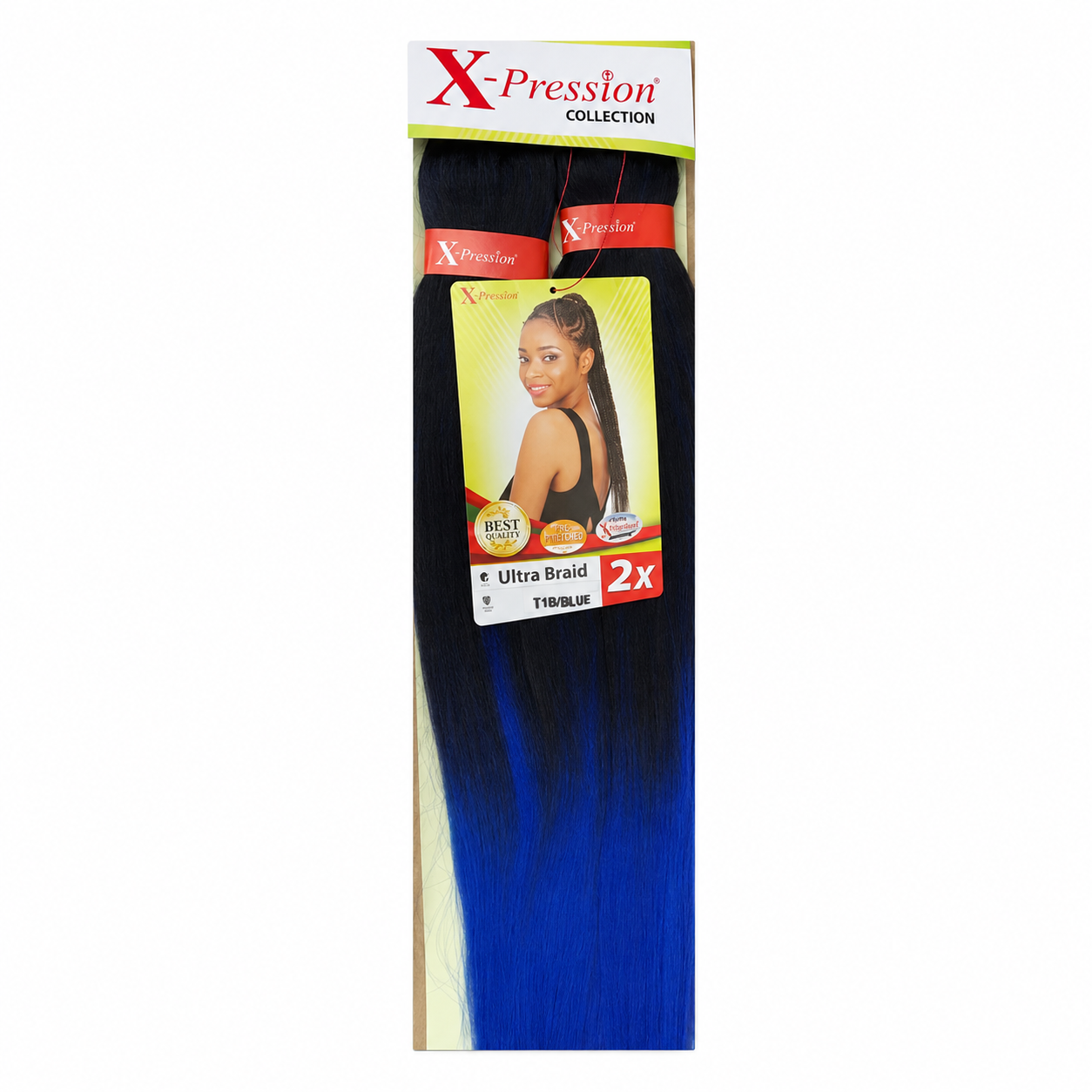 X-Pression Pre-Stretched Color T1B/Blue