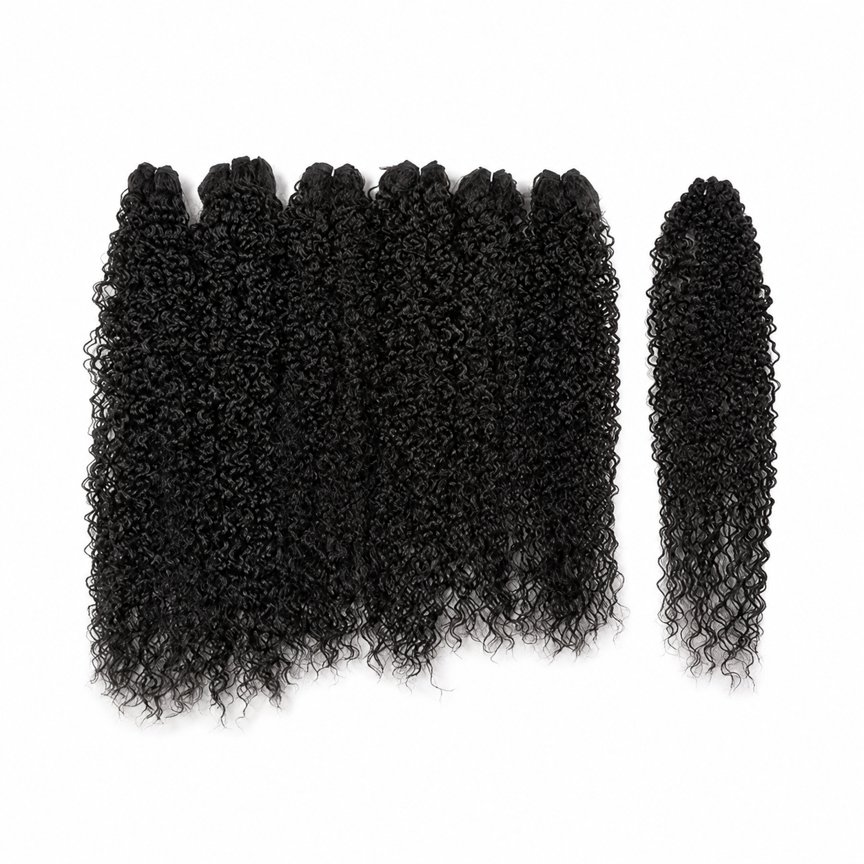 Clara One Pack Full Head Style Kinky Curl 41cm Colour T1B/BUG 7+1PCS