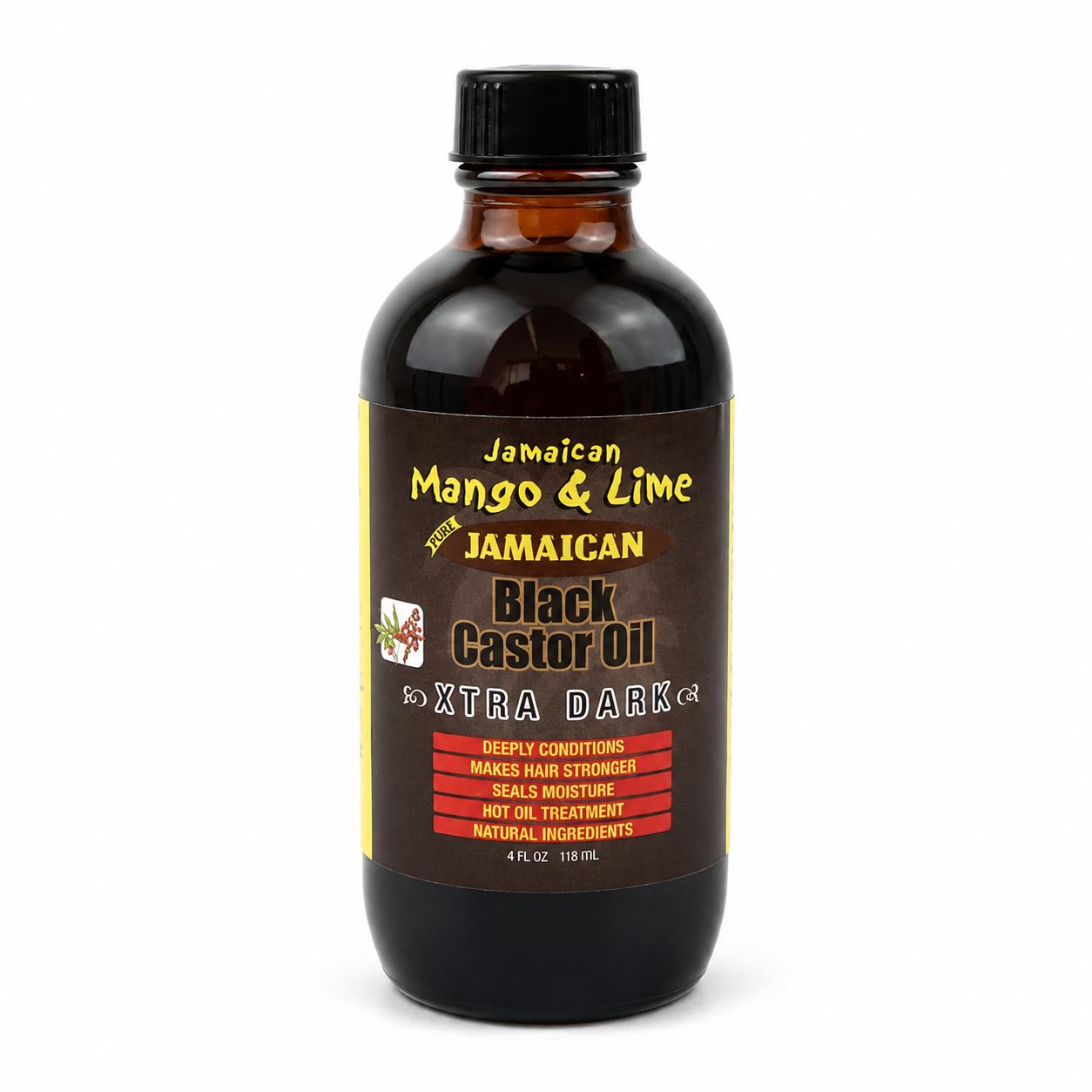 Jamaican Mango & Lime Jamaican Black Castor Oil Xtra Dark 4 fl.oz 118ml