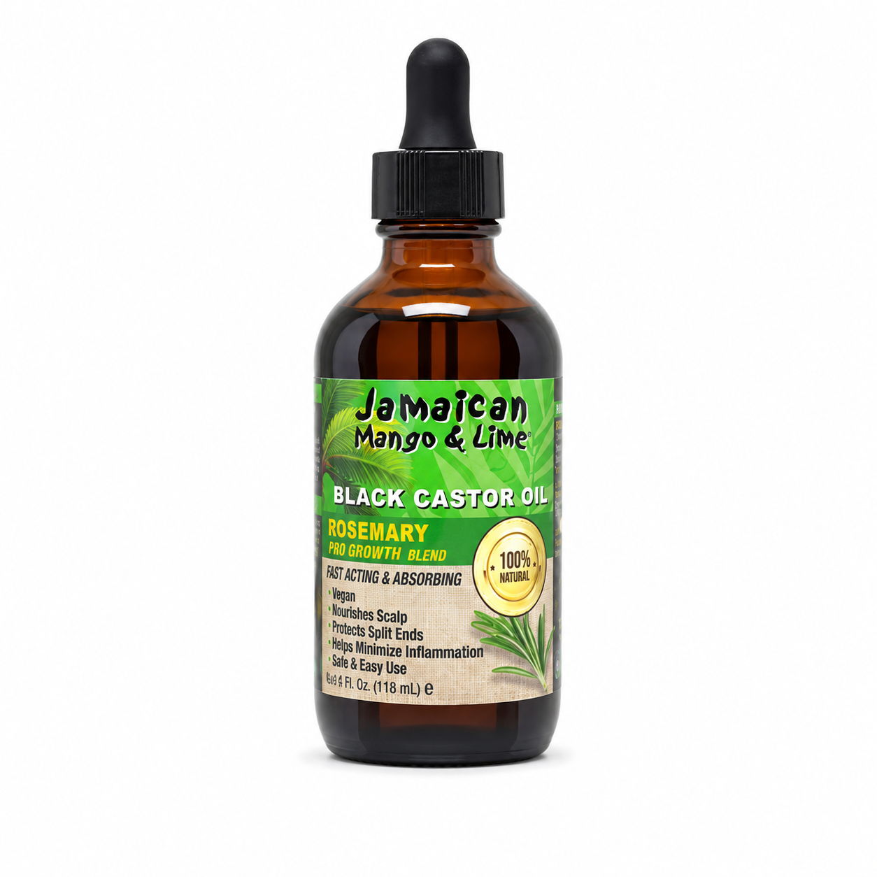 Jamaican Mango & Lime Black Castor Oil Rosemary 4 fl.oz 118ml