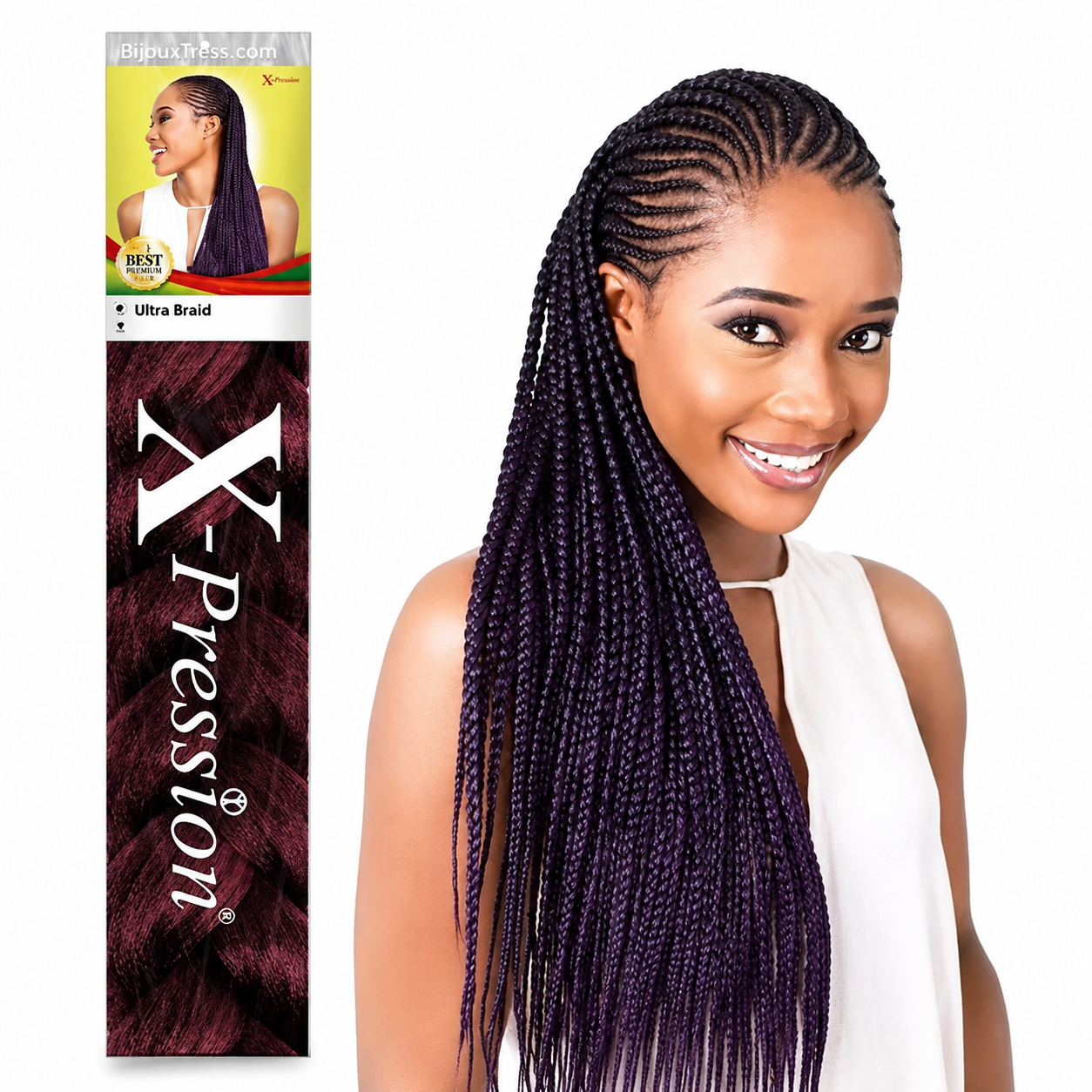 Ultra Braid 46 Color T1B Violett X-PRESSION
