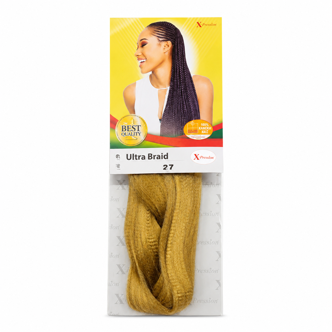 Ultra Braid 46 Pre-Stretched Color 27 Gold blond X-PRESSION