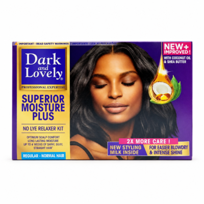 Dark and Lovely Superior Moisture Plus No Lye Relaxer KIT Regular