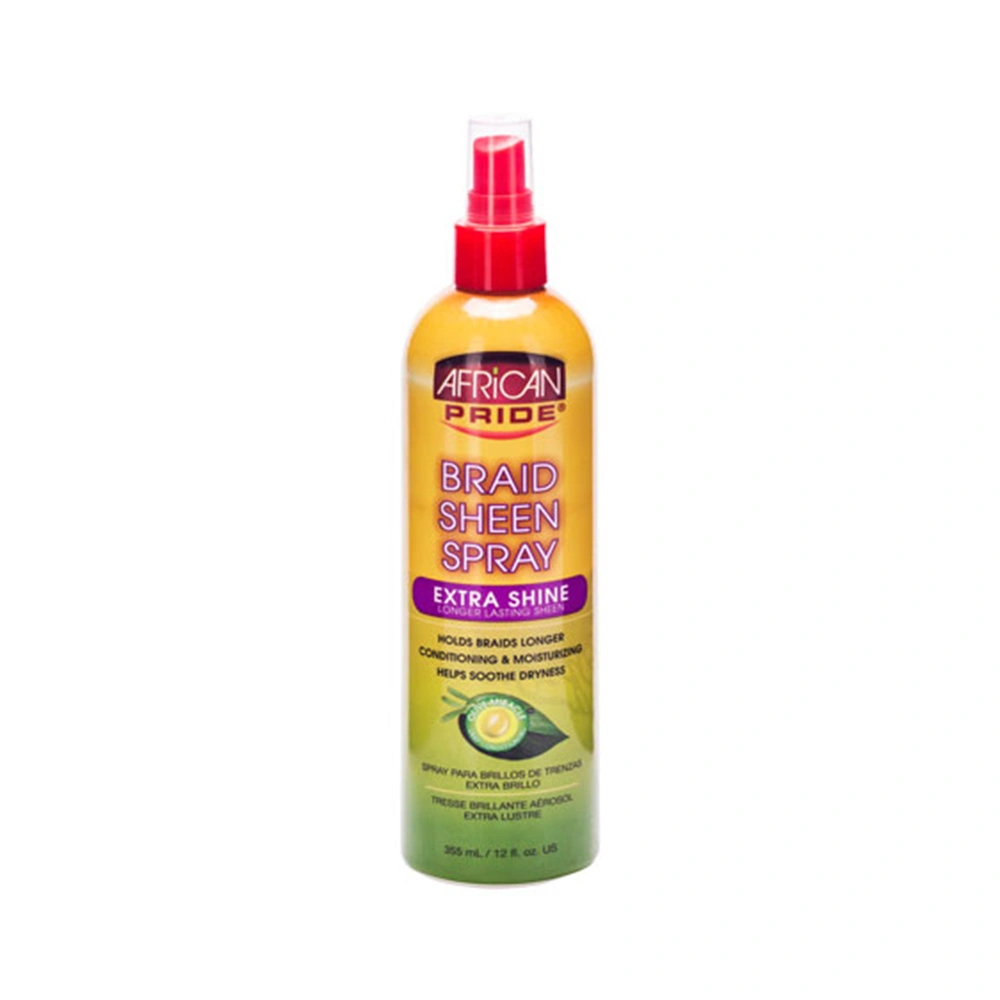African Pride Braid Shine Spray Extra Shine 355ml - Image 2