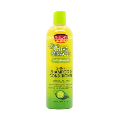 African Pride Olive Miracle 2in1 Shampoo and Conditioner 355ml