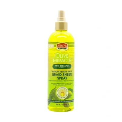 African Pride Olive Miracle Braid Shine Spray 355ml