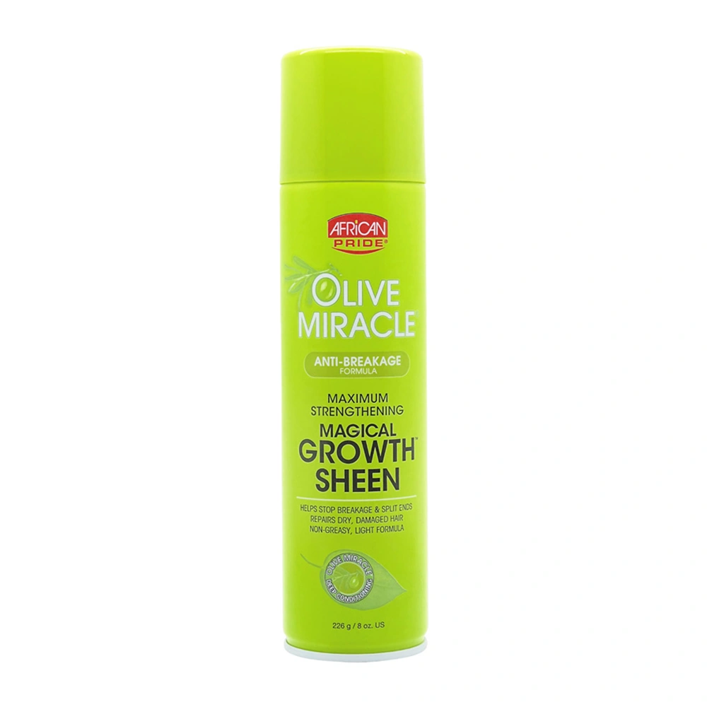 African Pride Olive Miracle Growth Sheen Spray 236ml - Image 2