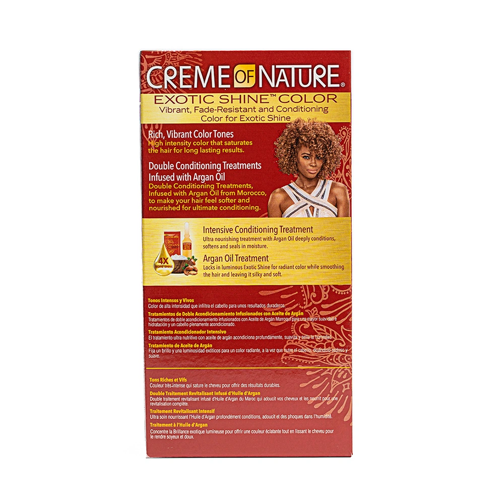 Creme Of Nature Exotic Shine Light Caramel Brown Hair Color 9.2 - Image 3