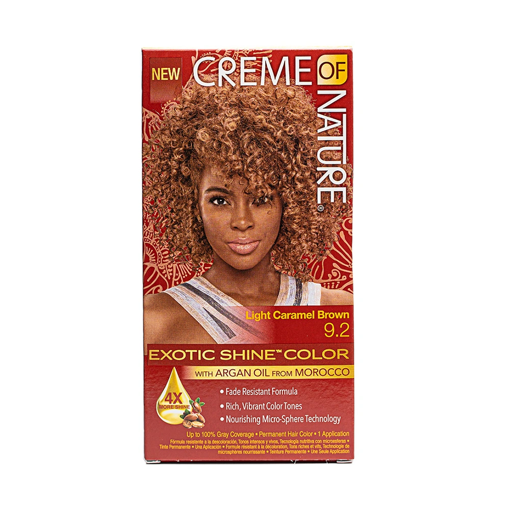 Creme Of Nature Exotic Shine Light Caramel Brown Hair Color 9.2 - Image 2