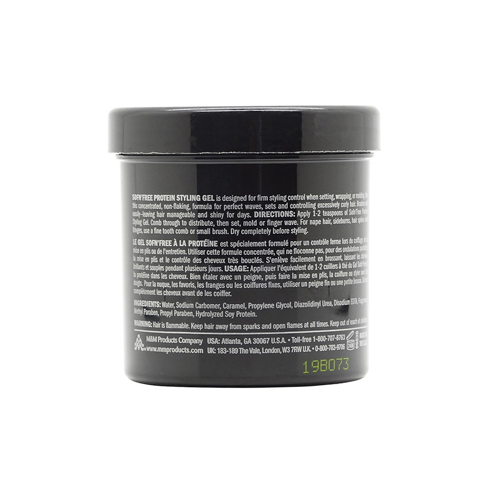 Sofn'free Non-Flake Protein Styling Gel Black 177ml - Image 3