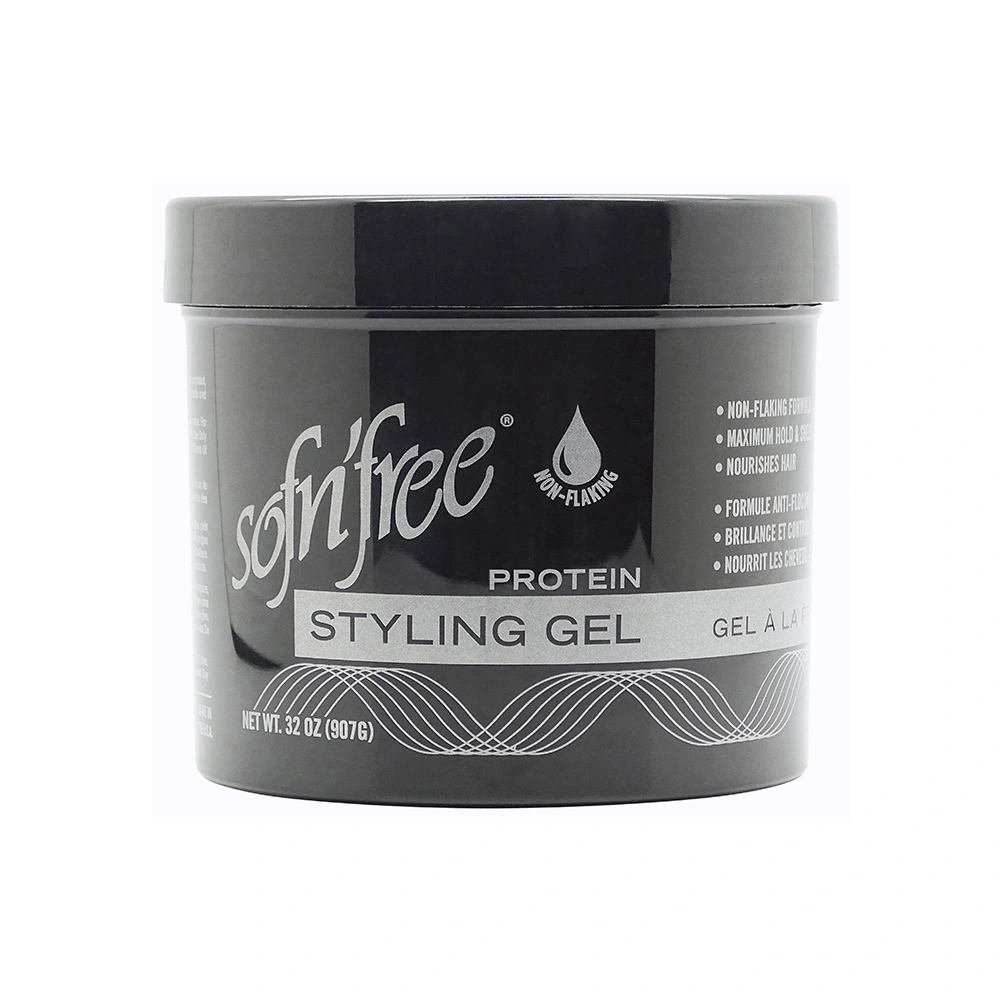 Sofn'free Non-Flaking Protein Styling Gel Black 946ml - Image 2