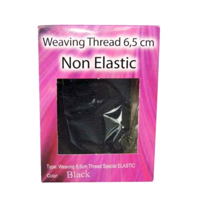Weaving Thread Non-Elastic Black 6.5cm